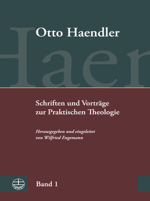 cover image of Schriften und Vorträge zur Praktischen Theologie (OHPTh)